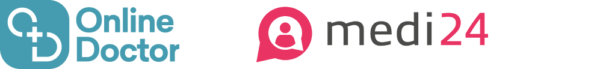 Logo von OnlineDoctor und medi24